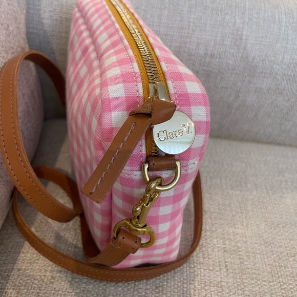 Clare V. Pink Gingham Crossbody - Picture 5 of 5